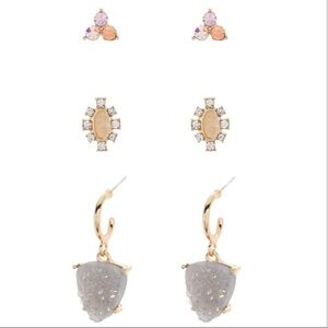 BAUBLEBAR Delicate Trio Earring Pack NWT
